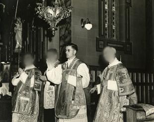 Sylvestre celebrates his first mass.