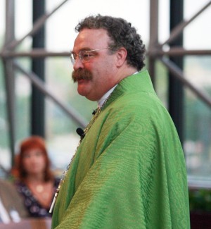 The Rev. Matthew Harrison preaches at a service in July, 2011.