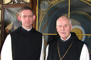 Abt Anselm (li.) und Altabt Kassian