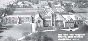 St. Peter's College photographed from the air around the time the alleged incidents occurred.