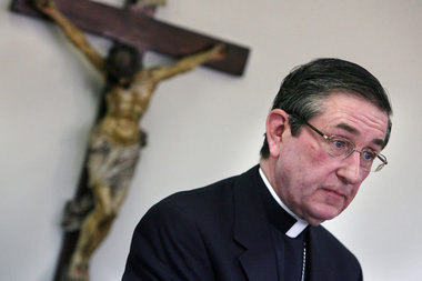 Bishop Richard Lennon says he hasn't decided yet whether to appeal Vatican rulings that reversed the closing of 13 churches. But he pledged to "act in the interests of our church, our diocese and all of its people."