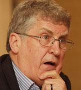 Fr. Sean McDonagh at a news conference unveiling the Amarach survey April 12 (PA Wire/Niall Carson)