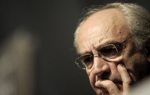 Head of the Vatican bank Ettore Gotti Tedeschi, pictured in 2010, was forced to resign from his post on Thursday "for failing to carry out duties of primary importance," the Holy See said in a statement.
