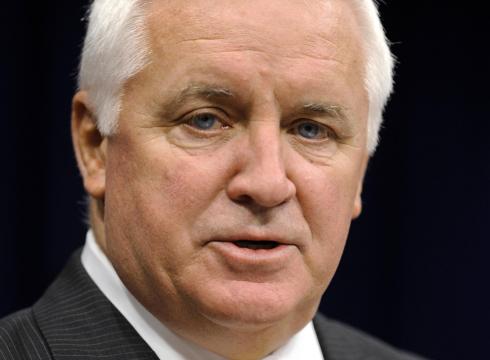 Pennsylvania Gov. Tom Corbett signed a bill that will allow expert witness testimony in sex abuse trials held in the state. / Bradley C. Bower, AP