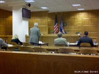 Attorneys begin arguments July 17, 2012, in Outagamie County court, as the Catholic Diocese of Green Bay appeals a $700,000 ruling in the Merryfield priest abuse case. (courtesy of FOX 11).
