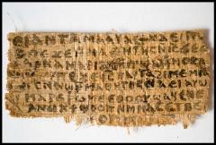 This fragment of papyrus offers fresh evidence that some early Christians believed Jesus was married. (RNS/Karen L. King)