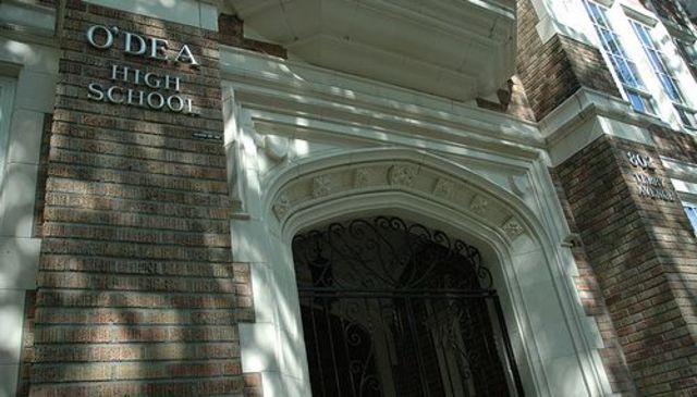 O'Dea High School is a Catholic boys' high school located on Seattle's First Hill. O'Dea is owned by the Archdiocese of Seattle and run by the Congregation of Christian Brothers. (Linda Thomas photo)