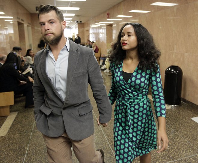 John and Charica Daugherty leave a hearing at the Tulsa County Courthouse on Wednesday. They and three other Victory Christian Center employees are accused of failing to report child abuse. MIKE SIMONS/ Tulsa World