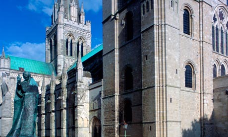 Sussex police are investigating the claims against the retired bishop as well as wider allegations of historic abuse by clergy in the diocese of Chichester, whose cathedral is pictured. Photograph: Alamy