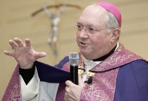 Bishop Robert Morlino is seen in a March 2007 file photo.