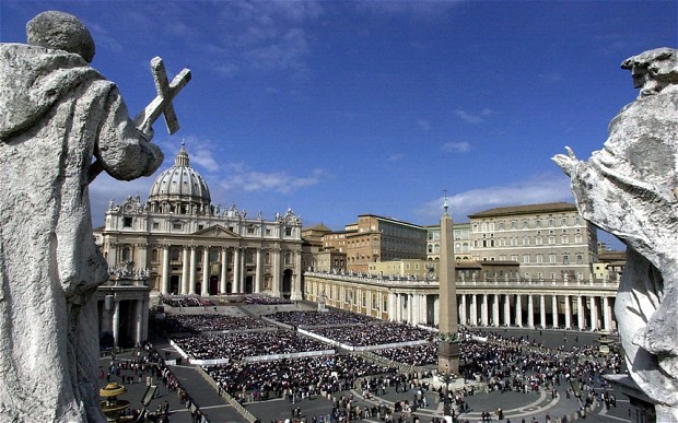 The Bank of Italy has suspended all bank card payments inside the Vatican Photo: AP
