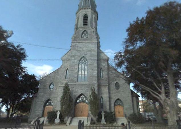 St. Augustine Cathedral, above, in Bridgeport, Conn. Monsignor Kevin Wallin resigned his post there in June 2011.