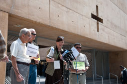 Joelle Casteix is joined by members of the Survivors Network of those Abused by Priests (SNAP).