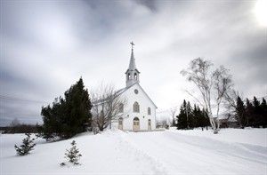 The parish church where Cardinal Marc Ouellet attended mass as a child is seen Friday, March 1, in La Motte, Que. The sleepy hometown of a Canadian contender for the papacy is bracing for the possibility of him actually becoming pope. THE CANADIAN PRESS/Paul Chiasson