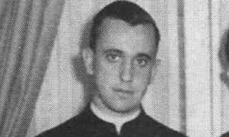 A young Jorge Mario Bergoglio pictured in Buenos Aires. Photograph: Argenpress/Rex Features