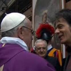Pietro Orlandi With Pope Francis