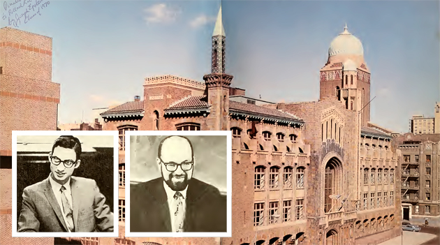 More students have come forward claiming George Finkelstein (left inset) and Macy Gordon (right inset) had inappropriate sexual contact with them at Yeshiva University High School for Boys and elsewhere.