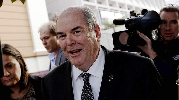 Brian Lucas outside the Newcastle Supreme Court building. Photo: Darren Pateman