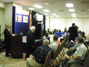 Max Spann Auction Company conducts bidding. (credit: Steve Tawa)