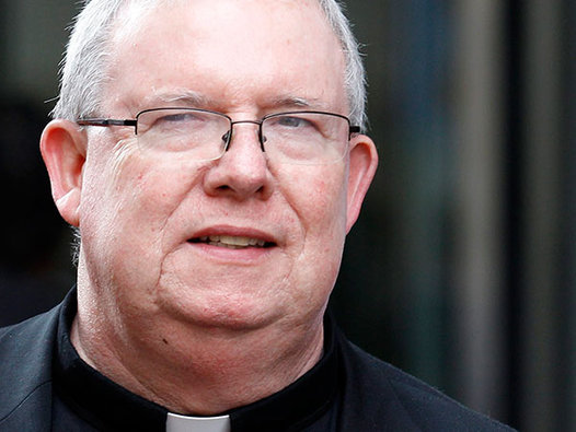 Msgr. William J. Lynn leaves the Criminal Justice Center after testifying in clergy sex-abuse trial on Wednesday, May 23, 2012. ( Yong Kim / Staff Photographer )