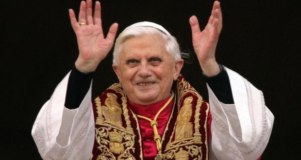 Pope emeritus Benedict XVI: made his remarks in the context of an open letter in La Repubblica, to mathematician, writer and atheist, Piergiorgio Odifreddi. Photograph: Reuters