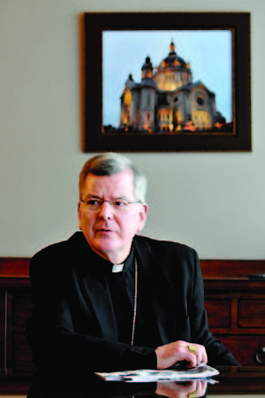 The Most Reverend John C. Nienstedt is pictured at the chancery in St. Paul on Oct. 18, 2010. (Pioneer Press: John Doman)