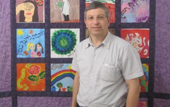 Bat Melech founder Noach Korman at the Bat Melech shelter in the central Israeli city of Beit Shemesh. (Ben Sales)