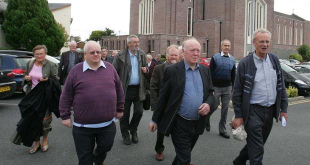 Priests arriving for a meeting of the Association of Catholic Priests. It commisiioned a review of the Murphy commission