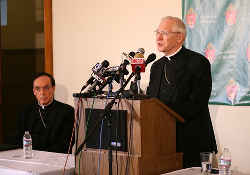 Toledo Bishop Leonard Blair and Hartford Archbishop Henry Mansell