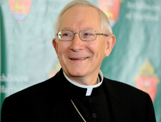 Bishop Leonard Paul Blair smiles as he is announced as the new archbishop of Hartford during a news conference at Saint Thomas Seminary in, Tuesday, Oct. 29, 2013, in Bloomfield, Conn. Bishop Blair of the Catholic Diocese of Toledo will lead 700,000 Catholics as Hartford's new archbishop, Pope Francis announced Tuesday. Photo: Jessica Hill, AP Photo/Jessica Hill