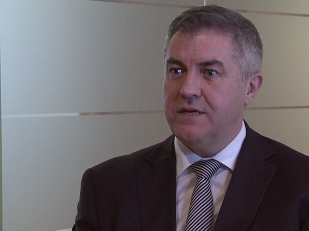 Shamed: Stephen Brooks, pictured judging the 'responsible small business of the year award' resigned after he was exposed as a convicted paedophile
