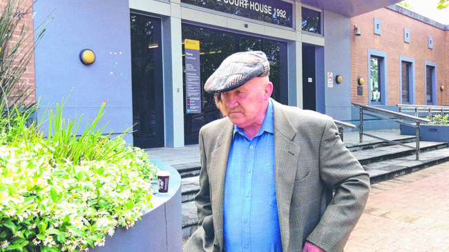 Retired Catholic priest Father Edward Sedevic leaving Wyong Local Court / Picture: Supplied Source: News Limited