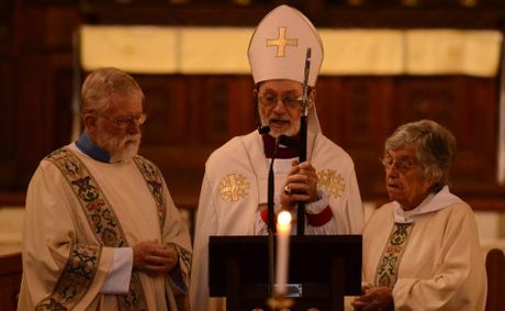 Keith Slater, pictured during his tenure as Bishop of the Grafton Diocese, which includes Lismore.