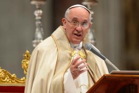 Pope Francis leads a mass at St Peter's Basilica at the Vatican on November 23, 2013 (AFP/File, Andreas Solaro)