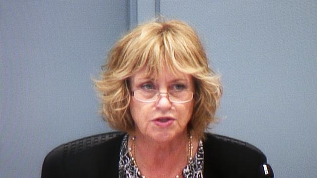 Joan Isaacs gives evidence and reads her statement at the Royal Commission into Institutional Responses to Child Sex Abuse. Source: News Limited