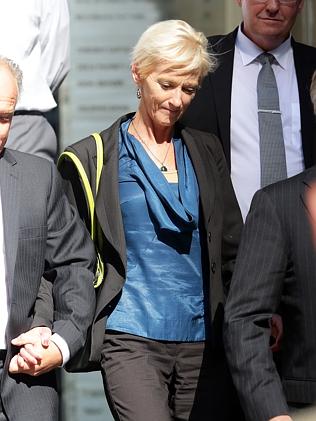 Jennifer Ingham pictured leaving the hearing after giving evidence. Source: News Limited
