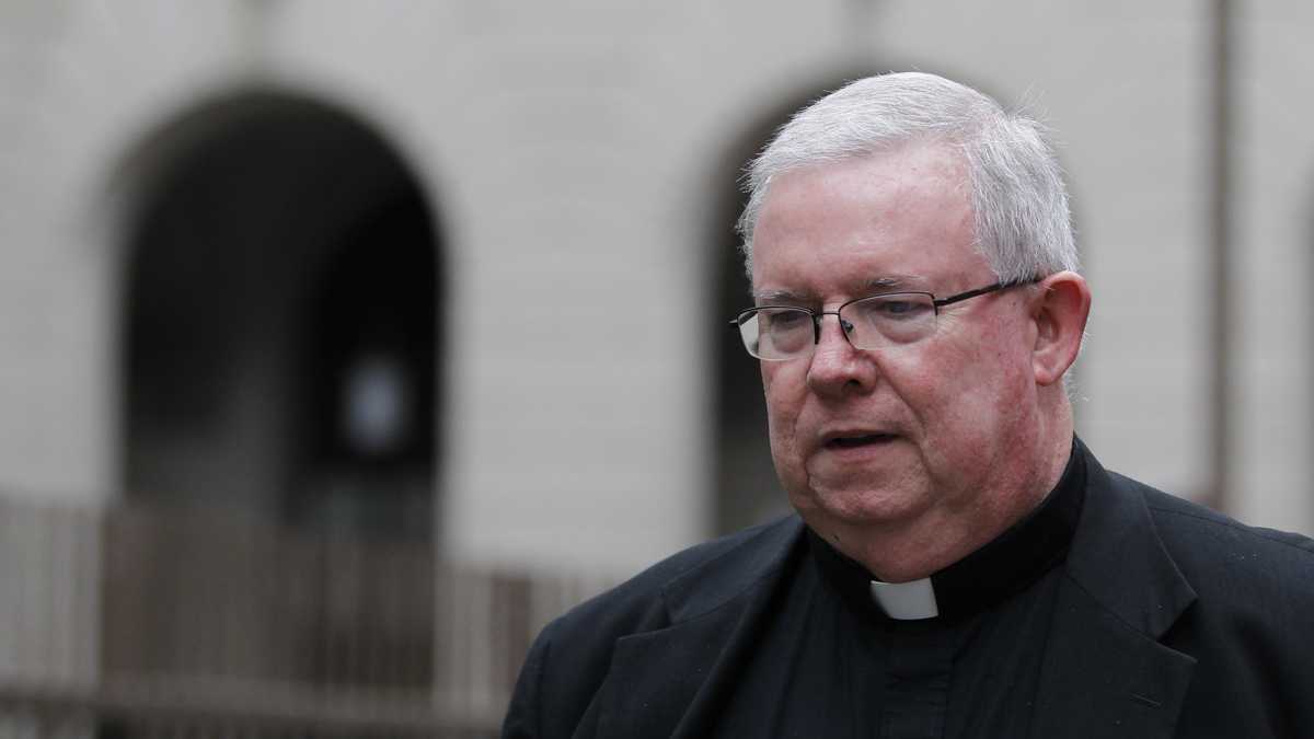 Monsignor William Lynn walks from the Criminal Justice Center in Philadelphia. Last week a Pennsylvania Superior Court panel ruled that the legal theory used to convict Lynn of child endangerment was invalid. (AP Photo/Matt Rourke)