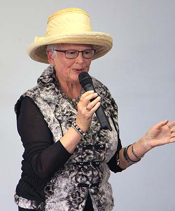 LIFE SONGS: Pauline uses different hats for each of her songs which represent different occasions and emotions in her life.