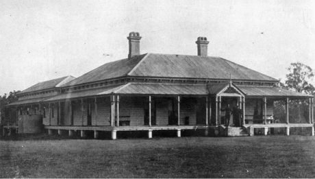 An archival photograph of the Salvation Army Riverview Training Home in Ipswich, Queensland taken in the 1940s.
