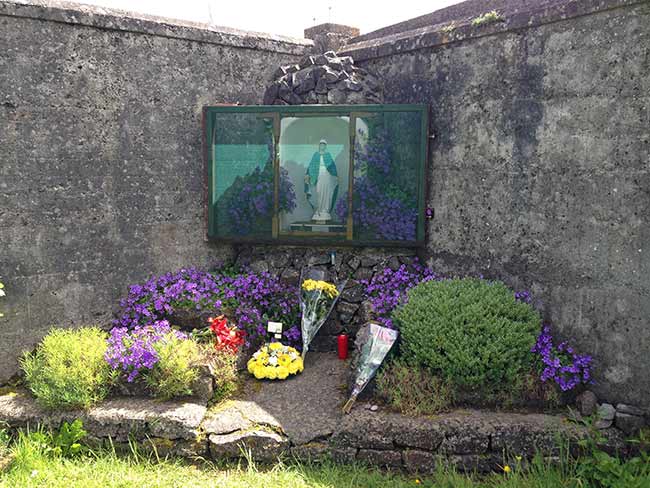 A memorial errected at the site of the suspected mass grave where 796 babies are buried.