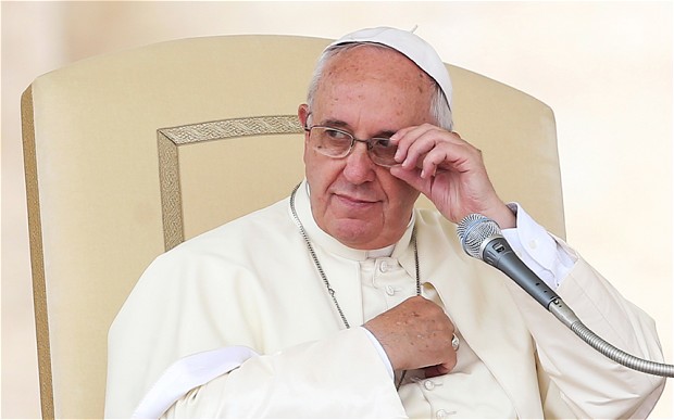 Pope Francis has been criticised by some Catholics for failing to address the issue of sexual abuse by Catholic clergy Photo: Alessandro Bianchi/Reuters