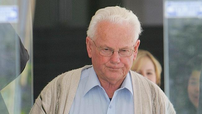Marist Brother John Chute, known as Brother Kostka, leaves an ACT court in 2008. Source: News Corp Australia