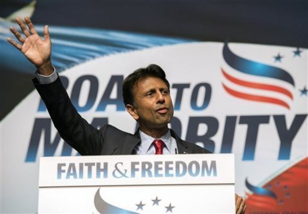 Louisiana Gov. Bobby Jindal spoke about religious liberty during Faith and Freedom Coalition's Road to Majority event in Washington, Saturday, June 21, 2014. But he has refused to comment on a local Baton Rouge case concerning the Catholic Diocese and religious freedom. (AP Photo/Molly Riley) (AP Photo/Molly Riley)