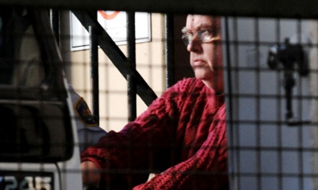 John Sidney Denham is led out of court in Sydney in 2008. Photograph: Tracey Nearmy/AAP