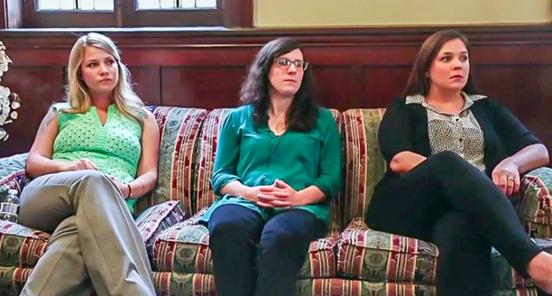 Bryn Garrett, Jennifer Olajuyin, and Rachel Schackart talk about sexual abuse allegations (The Oregonian/screen grab)