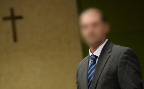 The monk at his court appearance in Munich on Thursday. Photo: DPA