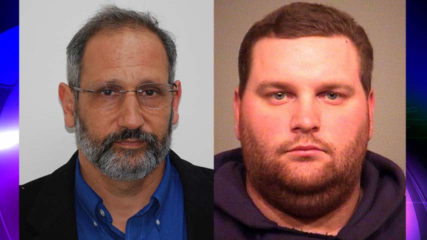 Jonathan Schnyer (left) and Ray Calvin Lester (right) have been charged with solicitation of a minor by computer. (Source: Louisa Co. Sheriffs Office)