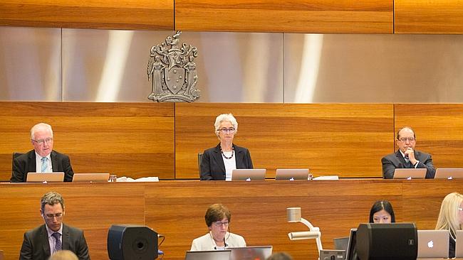 Royal Commission into Child Abuse Melbourne of Yeshivah Melbourne and Yeshiva Bondi, led by Justice Jennifer Coate (centre).
