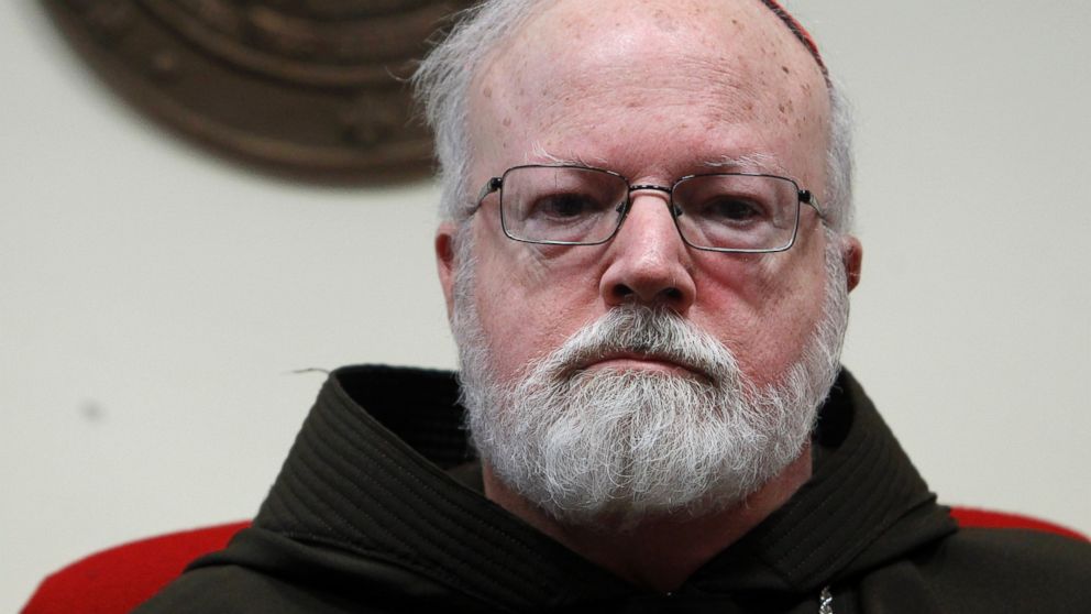 Cardinal Sean Patrick O'Malley, of Boston, attends a press conference at the Pontifical Gregorian University in Rome, Monday, Feb. 16, 2015. Pope Francis' point man on clerical sex abuse says the failure of the church to punish bishops who covered up..