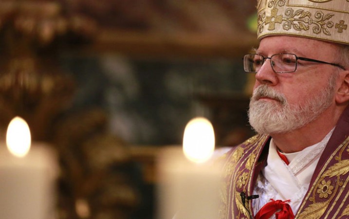 Boston Cardinal Sean O'Malley celebrated Mass at his titular church, Santa Maria della Vittoria, in Rome in 2013. O'Malley said Monday that progress is being made on establishing procedures for holding bishops accountable for abuse by priests in their dioceses. (CNS/Catholic Press Photo/Pier Paolo Cito)